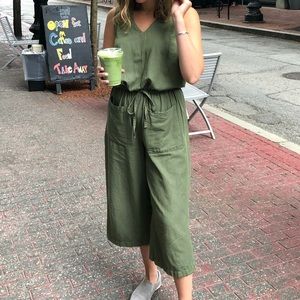 Green jumpsuit